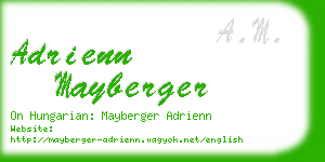 adrienn mayberger business card